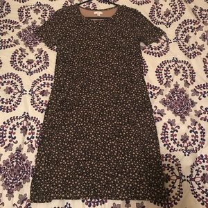 Black/Tan Polka Dot Dress
